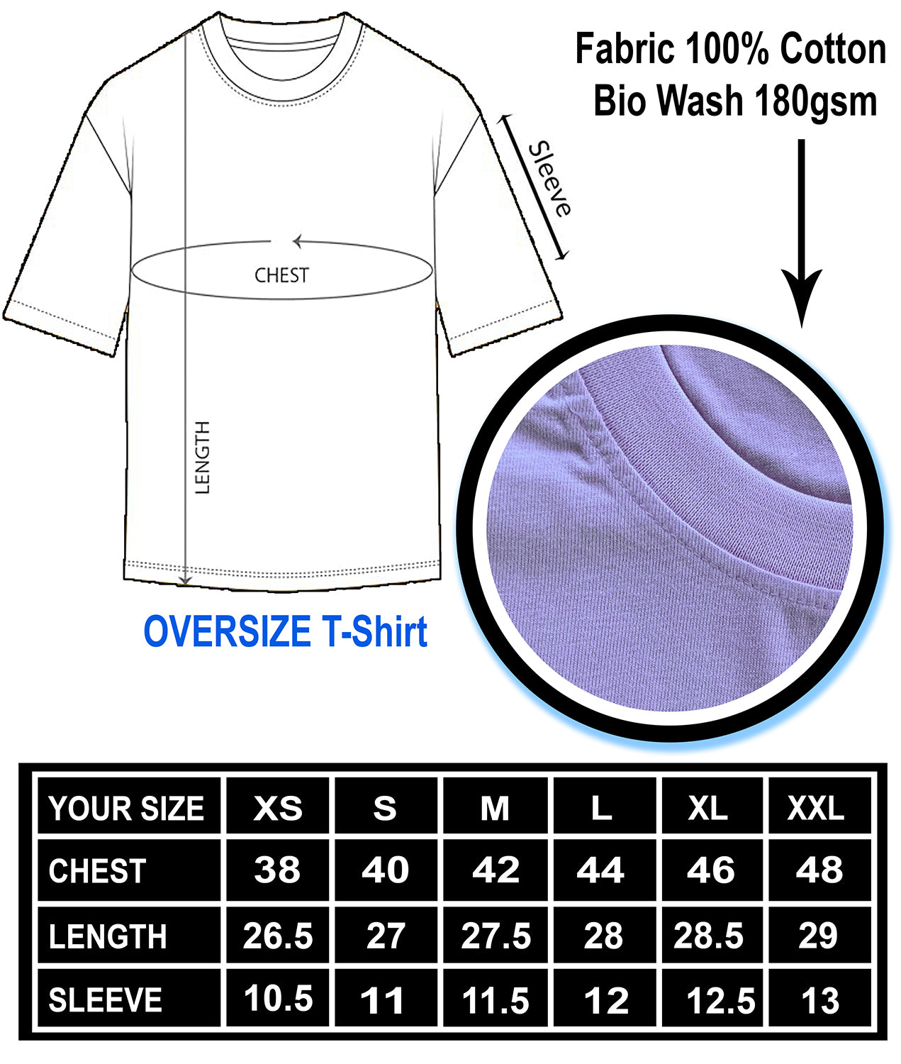 Organic Cotton Tshirt For Men |TOS-LAVENDER-131