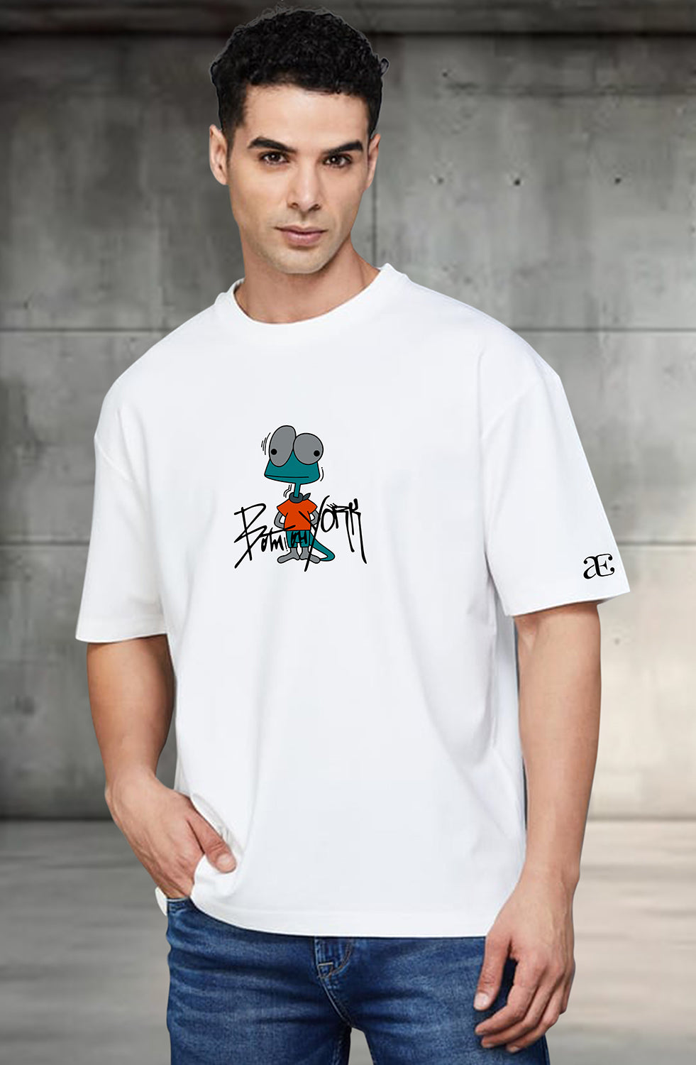 Organic Cotton Tshirt For Men |TOS-WHITE-043