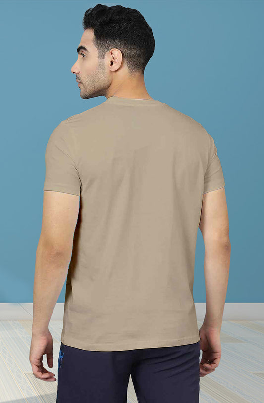 Men’s Organic Cotton Beige T-Shirt |TRN-BEIGE-134