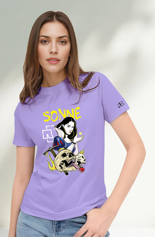 Women’s Organic Cotton Lavender T-Shirt |TRN-Lavender-109