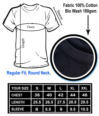 Men’s Organic Cotton Black T-Shirt |TRN-BLACK-116