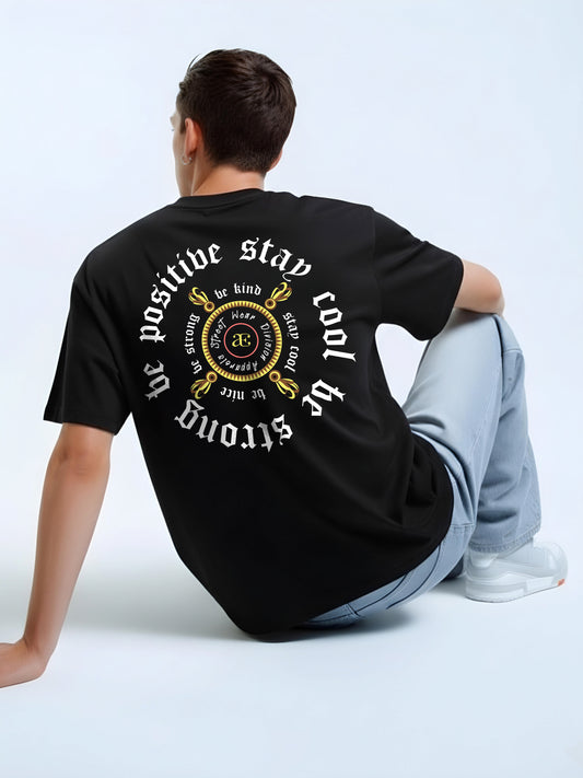 Organic Cotton Tshirt For Men |TOS-BLACK-145