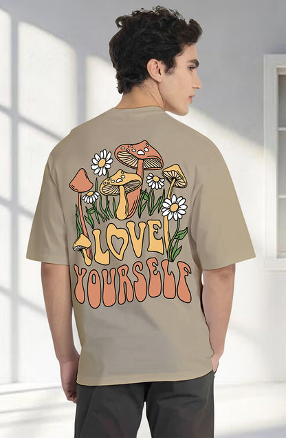 Organic Cotton Tshirt For Men |TOS-BEIGE-046