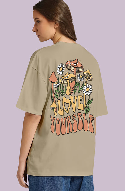 Organic Cotton Tshirt For Women |TOS-BEIGE-046