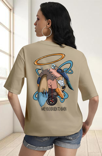 Organic Cotton Tshirt For Women |TOS-BEIGE-075