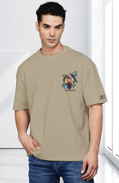 Organic Cotton Tshirt For Men |TOS-BEIGE-075