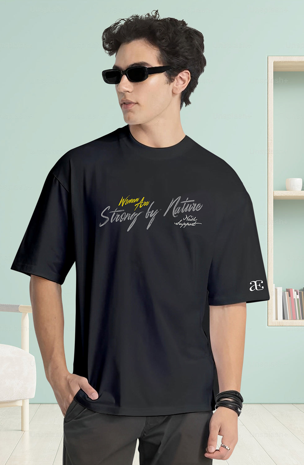 Organic Cotton Tshirt For Men |TOS-BLACK-060
