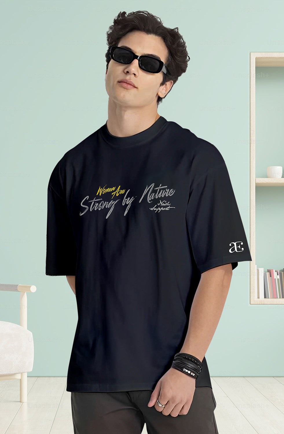 Organic Cotton Tshirt For Men |TOS-BLACK-060