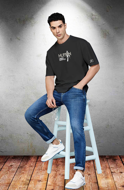 Organic Cotton Tshirt For Men |TOS-BLACK-119