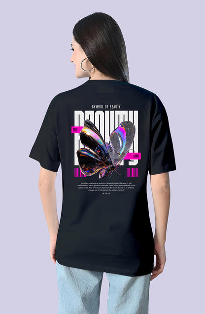 Organic Cotton Tshirt For Women |TOS-BLACK-124