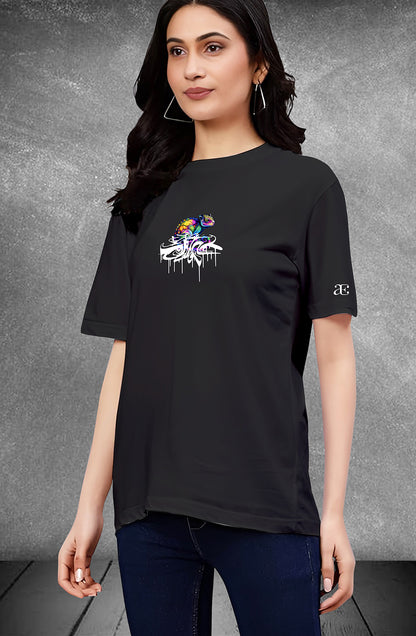 Organic Cotton Tshirt For Women |TOS-BLACK-129