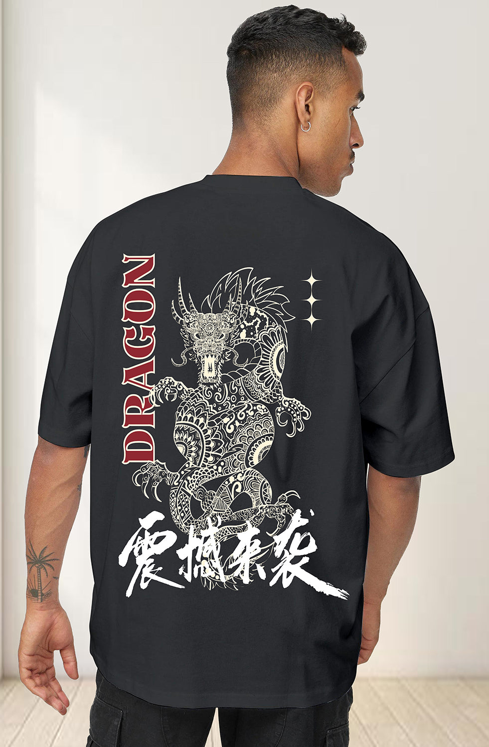 Organic Cotton Tshirt For Men |TOS-BLACK-137