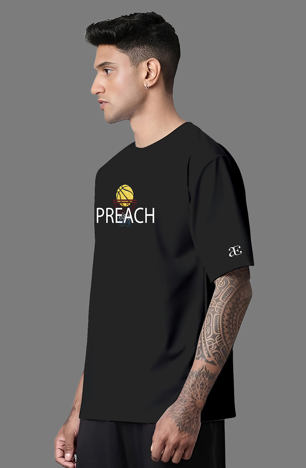 Organic Cotton Tshirt For Men |TOS-BLACK-150