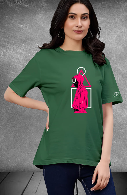 Organic Cotton Tshirt For Women |TOS-GREEN-022