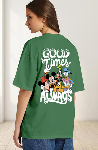 Organic Cotton Tshirt For Women |TOS-GREEN-041