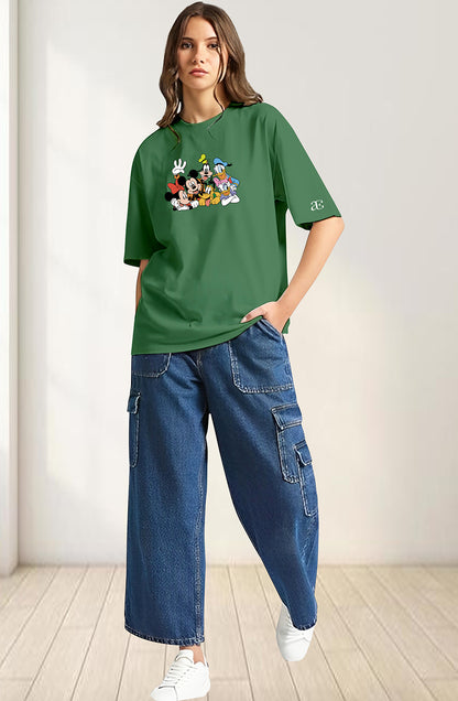 Organic Cotton Tshirt For Women |TOS-GREEN-041