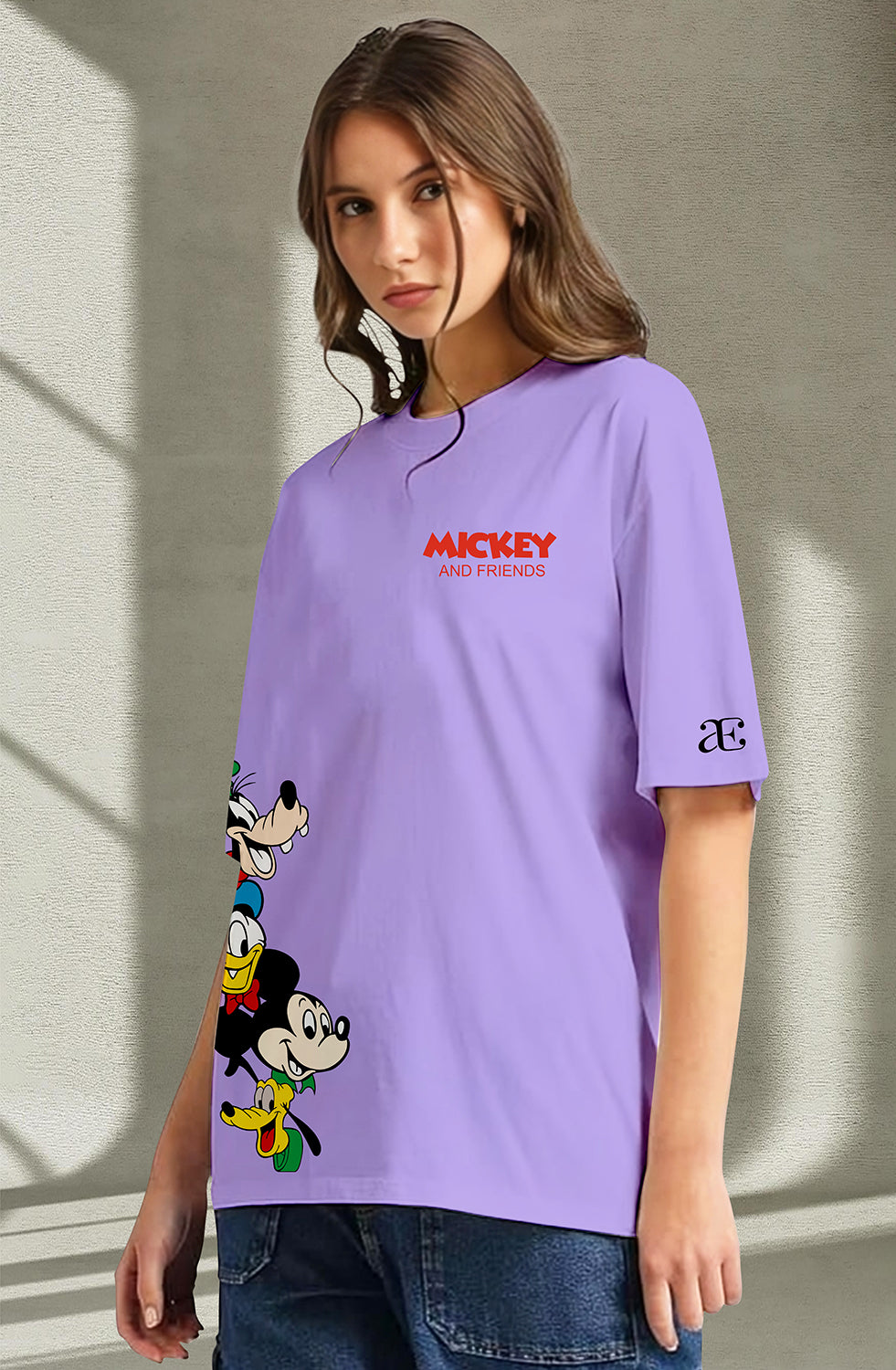 Organic Cotton Tshirt For Women |TOS-LAVENDER-018