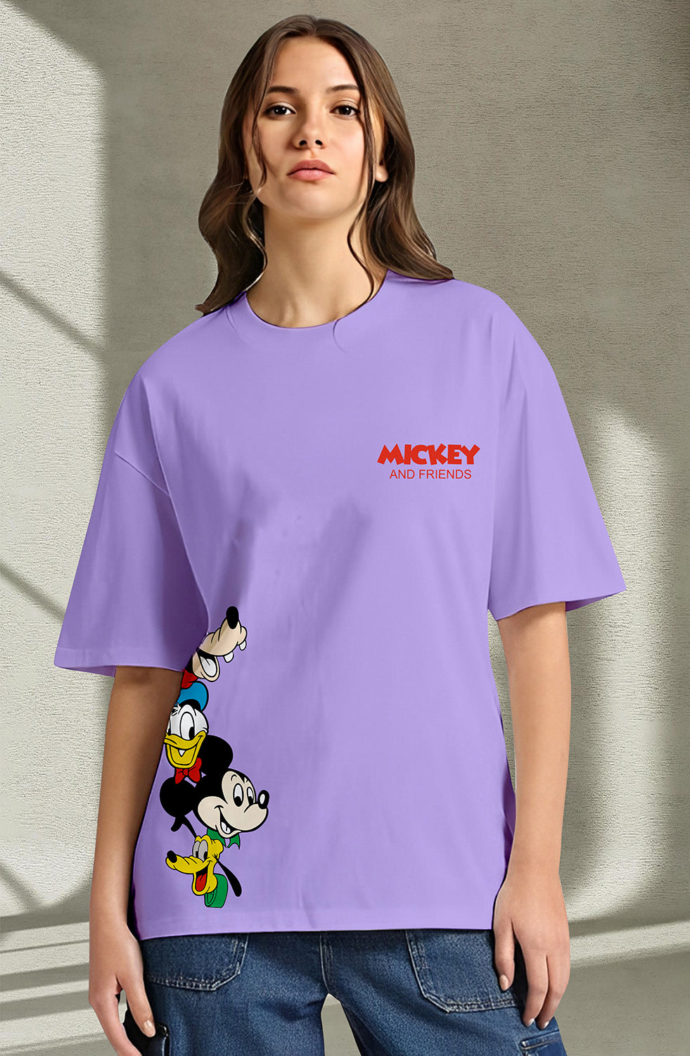 Organic Cotton Tshirt For Women |TOS-LAVENDER-018