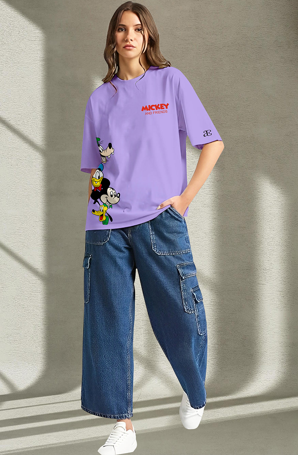 Organic Cotton Tshirt For Women |TOS-LAVENDER-018