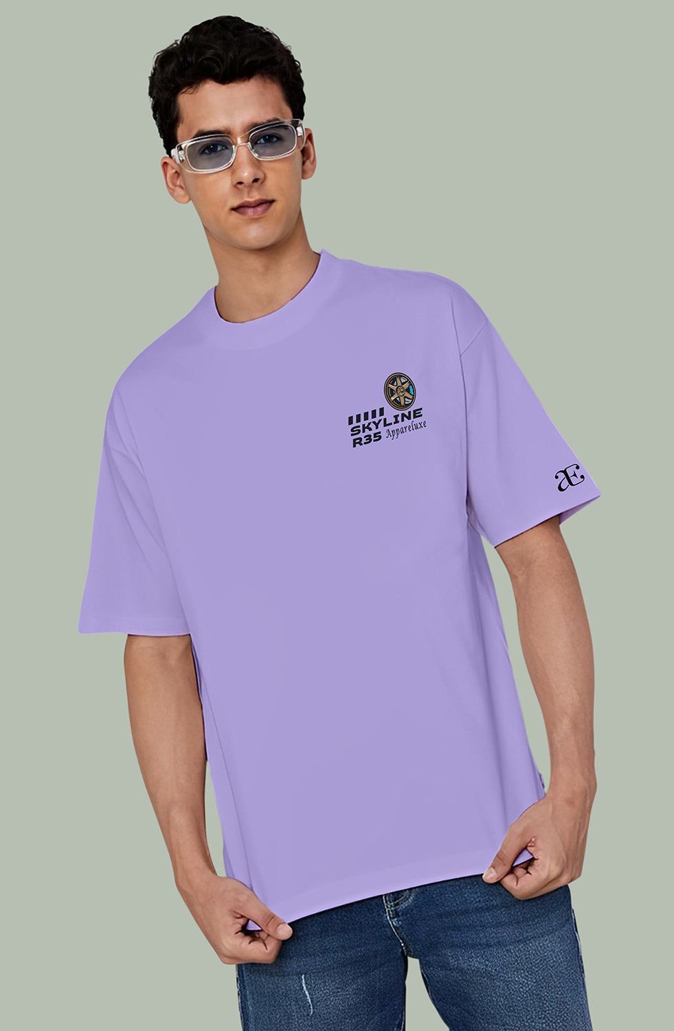 Organic Cotton Tshirt For Men |TOS-LAVENDER-131
