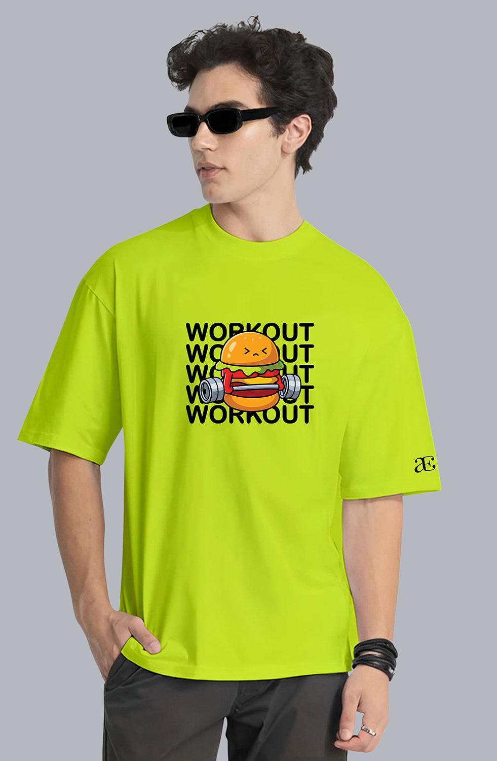 Organic Cotton Tshirt For Men |TOS-LEMON GREEN-052