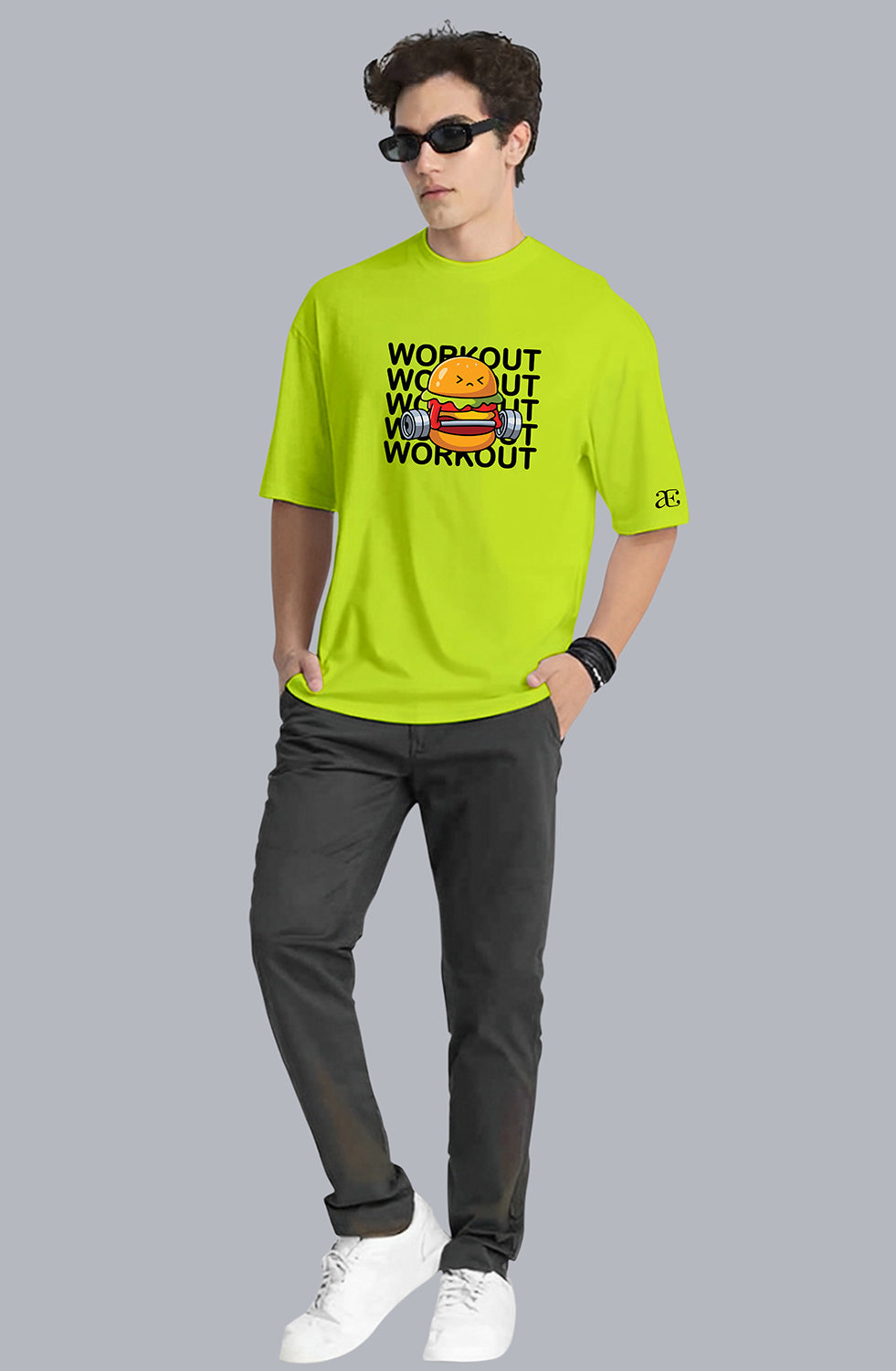 Organic Cotton Tshirt For Men |TOS-LEMON GREEN-052