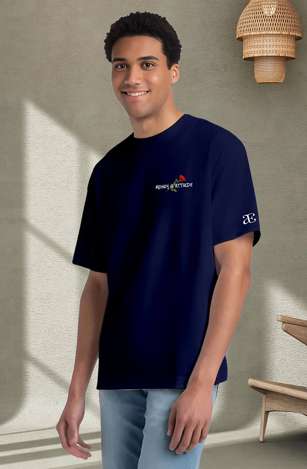 Organic Cotton Tshirt For Men |TOS-NAVY-140