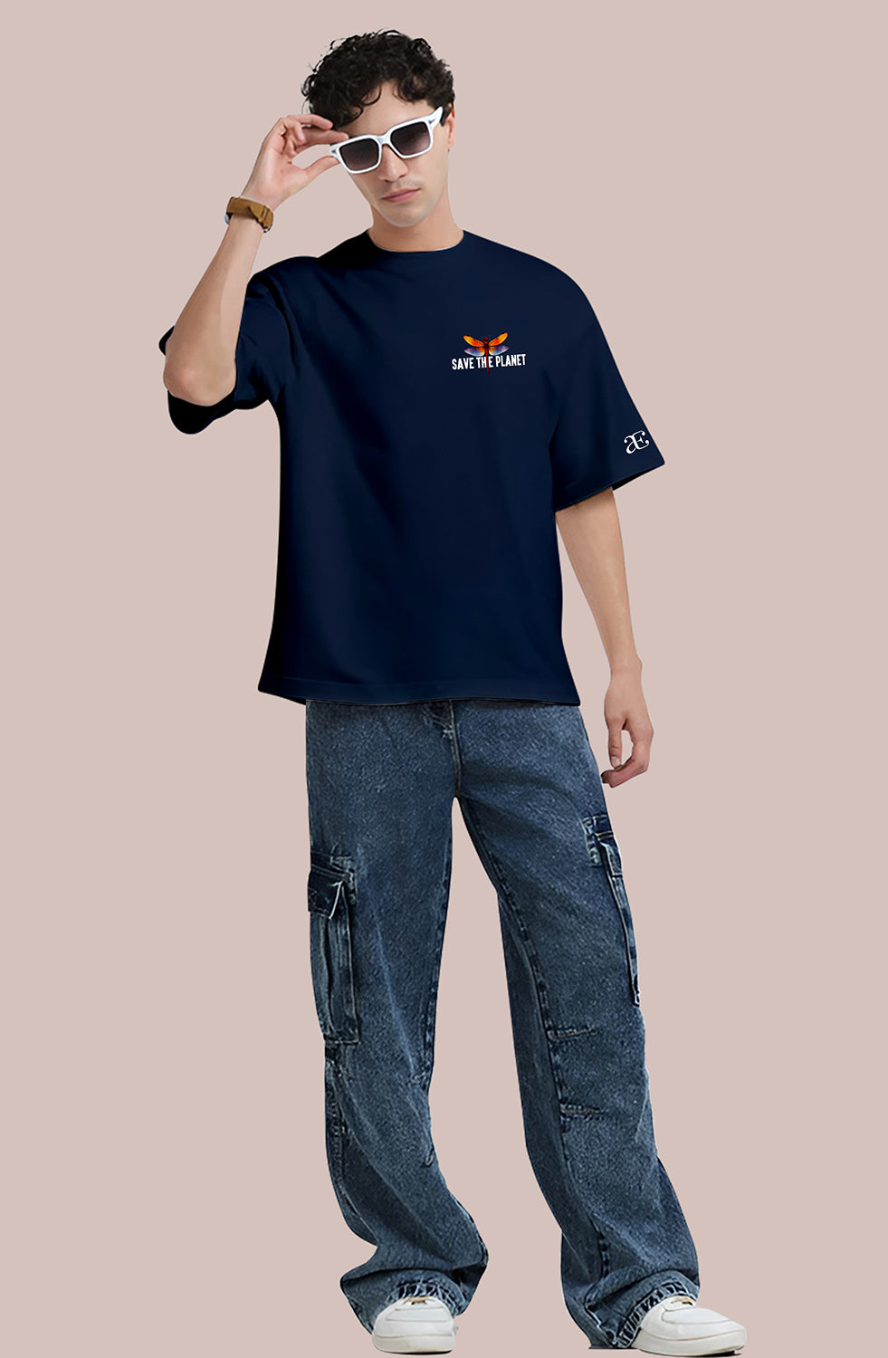 Organic Cotton Tshirt For Men |TOS-NAVY-151