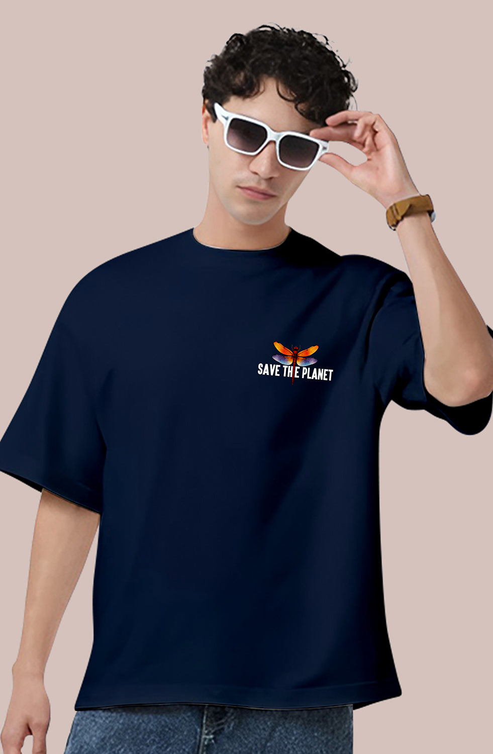 Organic Cotton Tshirt For Men |TOS-NAVY-151