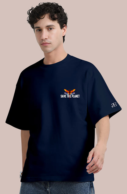 Organic Cotton Tshirt For Men |TOS-NAVY-151