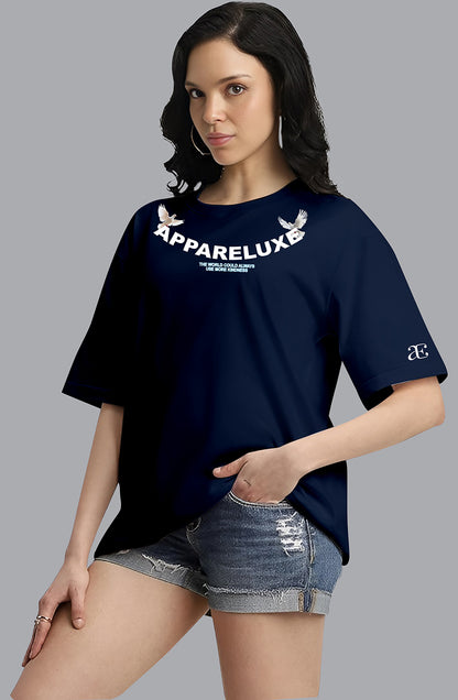 Organic Cotton Tshirt For Women |TOS-NAVY-153