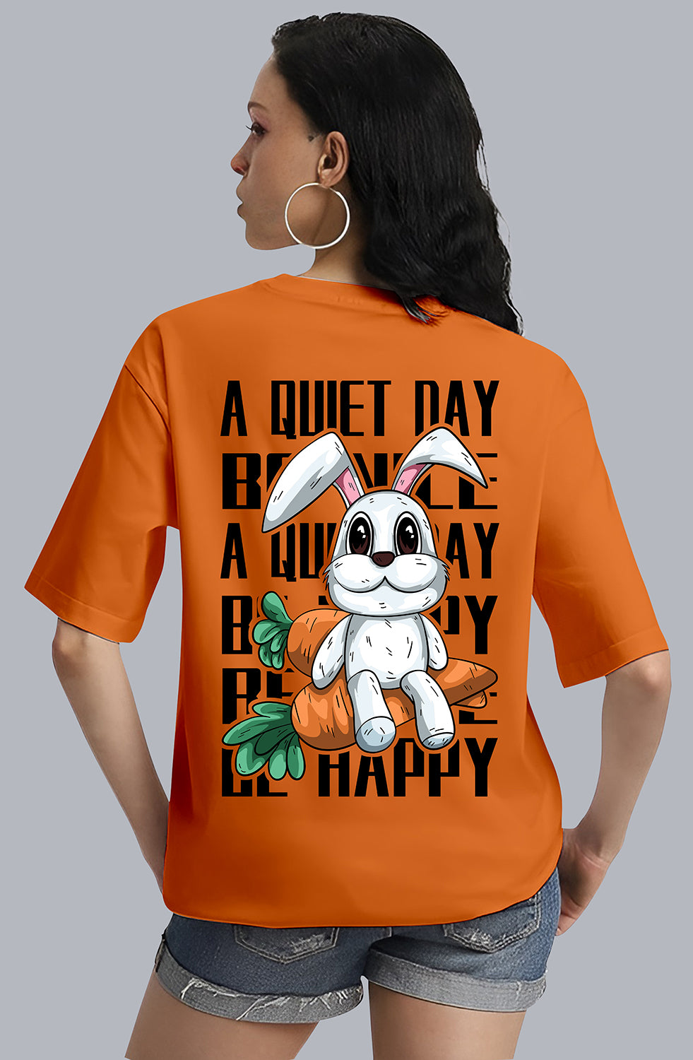 Organic Cotton Tshirt For Women |TOS-ORANGE-044