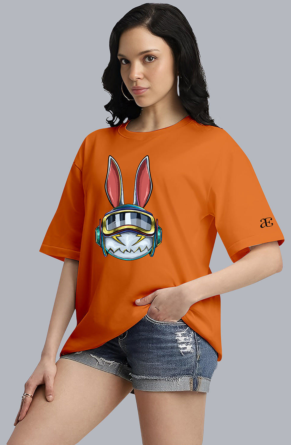Organic Cotton Tshirt For Women |TOS-ORANGE-044