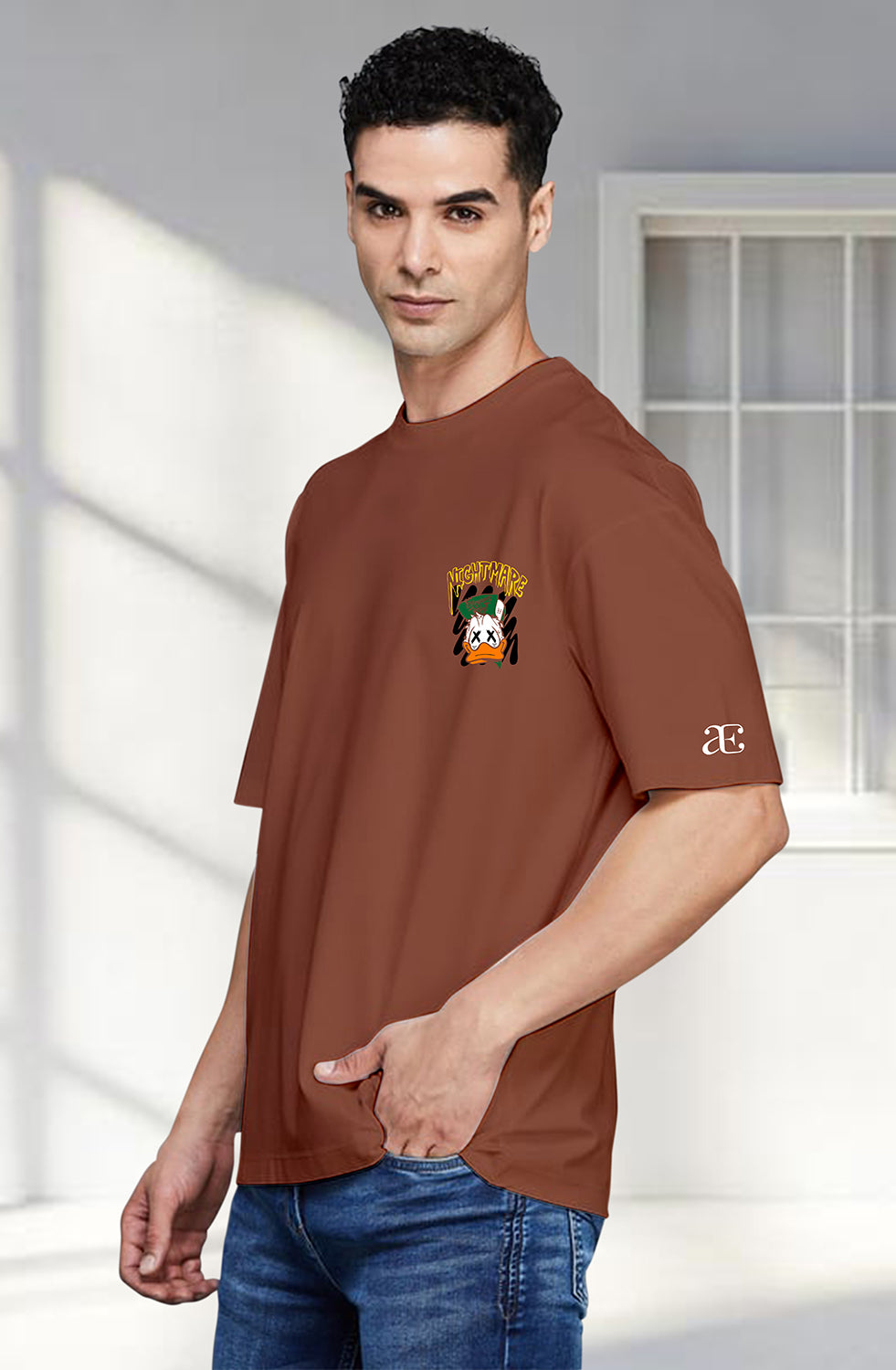 Organic Cotton Tshirt For Men |TOS-RUST-061