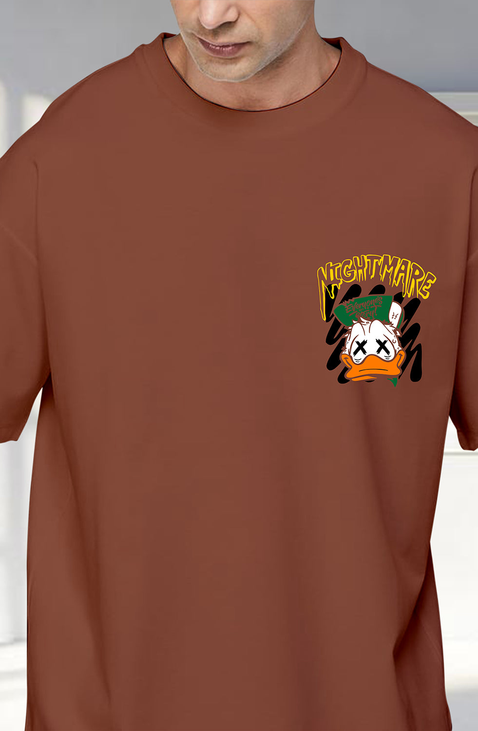 Organic Cotton Tshirt For Men |TOS-RUST-061