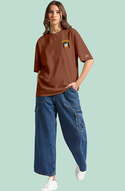 Organic Cotton Tshirt For Women |TOS-RUST-061