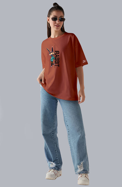 Organic Cotton Tshirt For Women |TOS-RUST-062