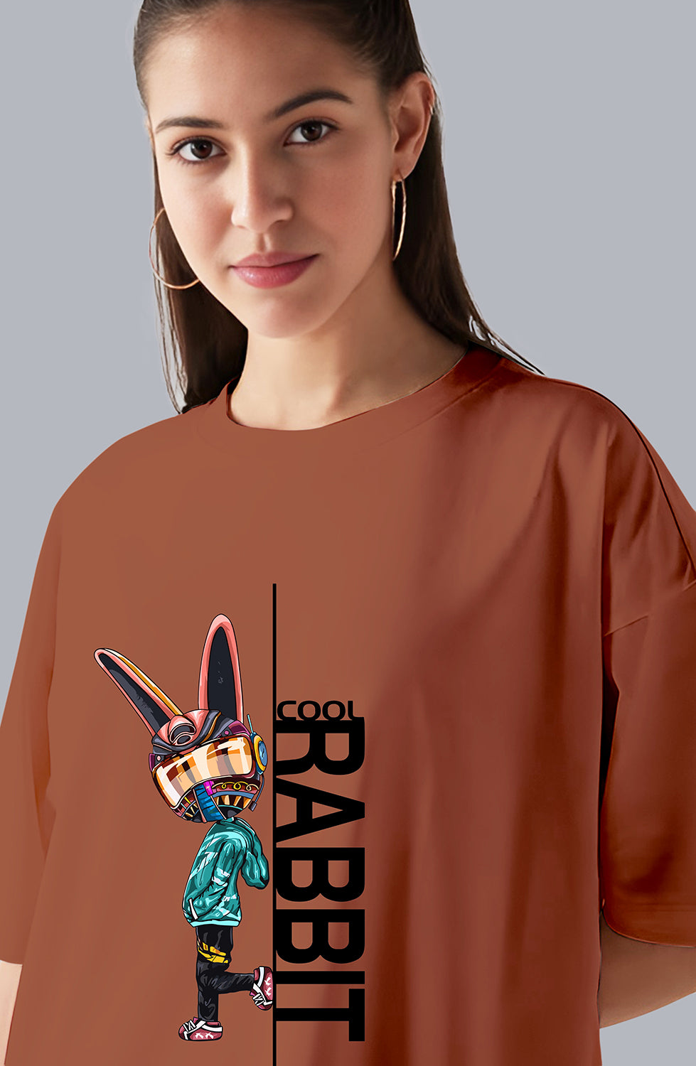 Organic Cotton Tshirt For Women |TOS-RUST-062