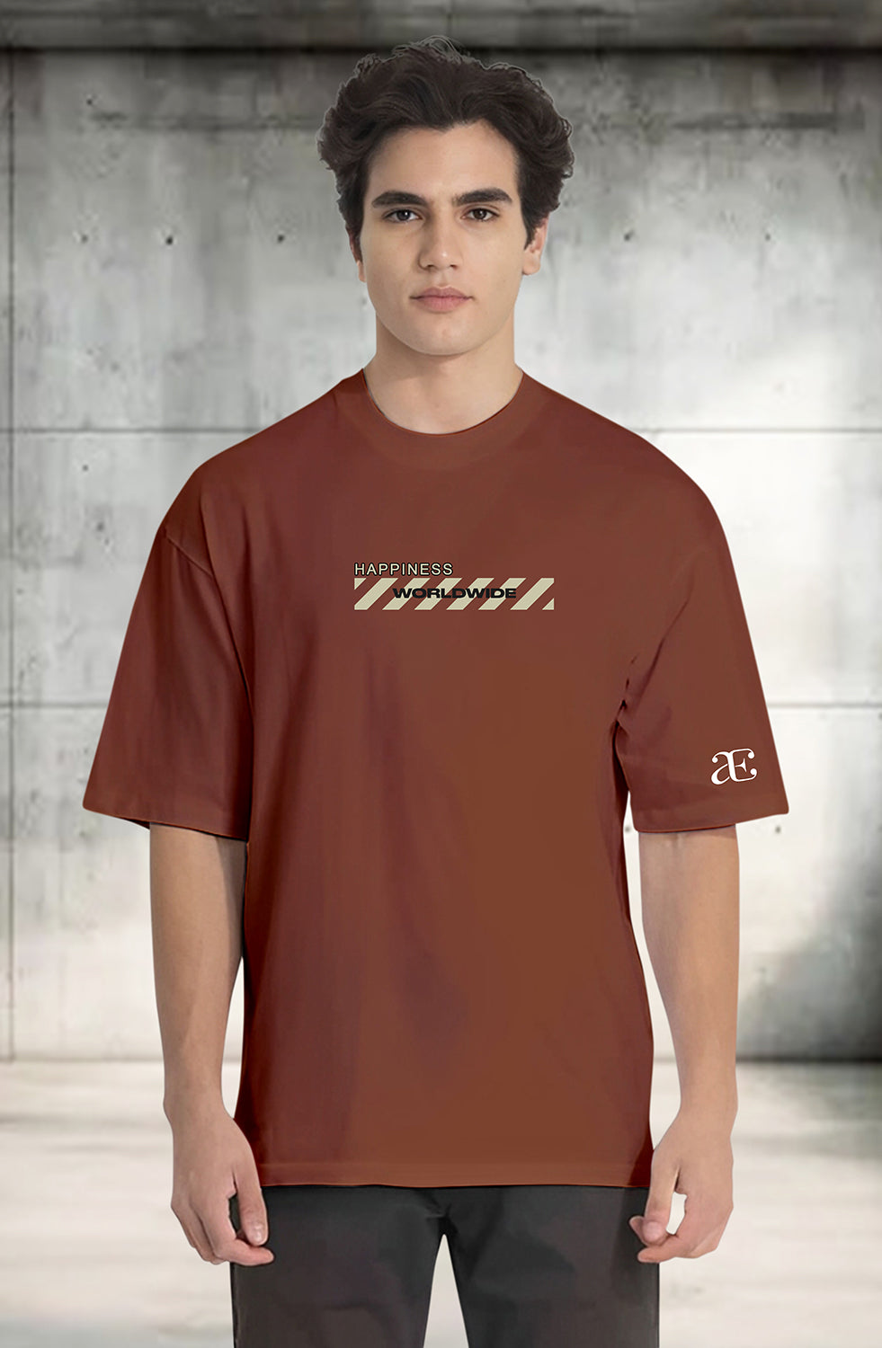 Organic Cotton Tshirt For Men |TOS-RUST-118