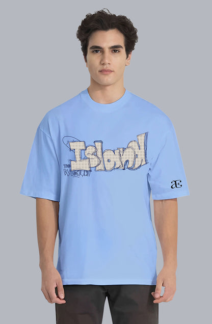 Organic Cotton Tshirt For Men |TOS-SKY BLUE-014