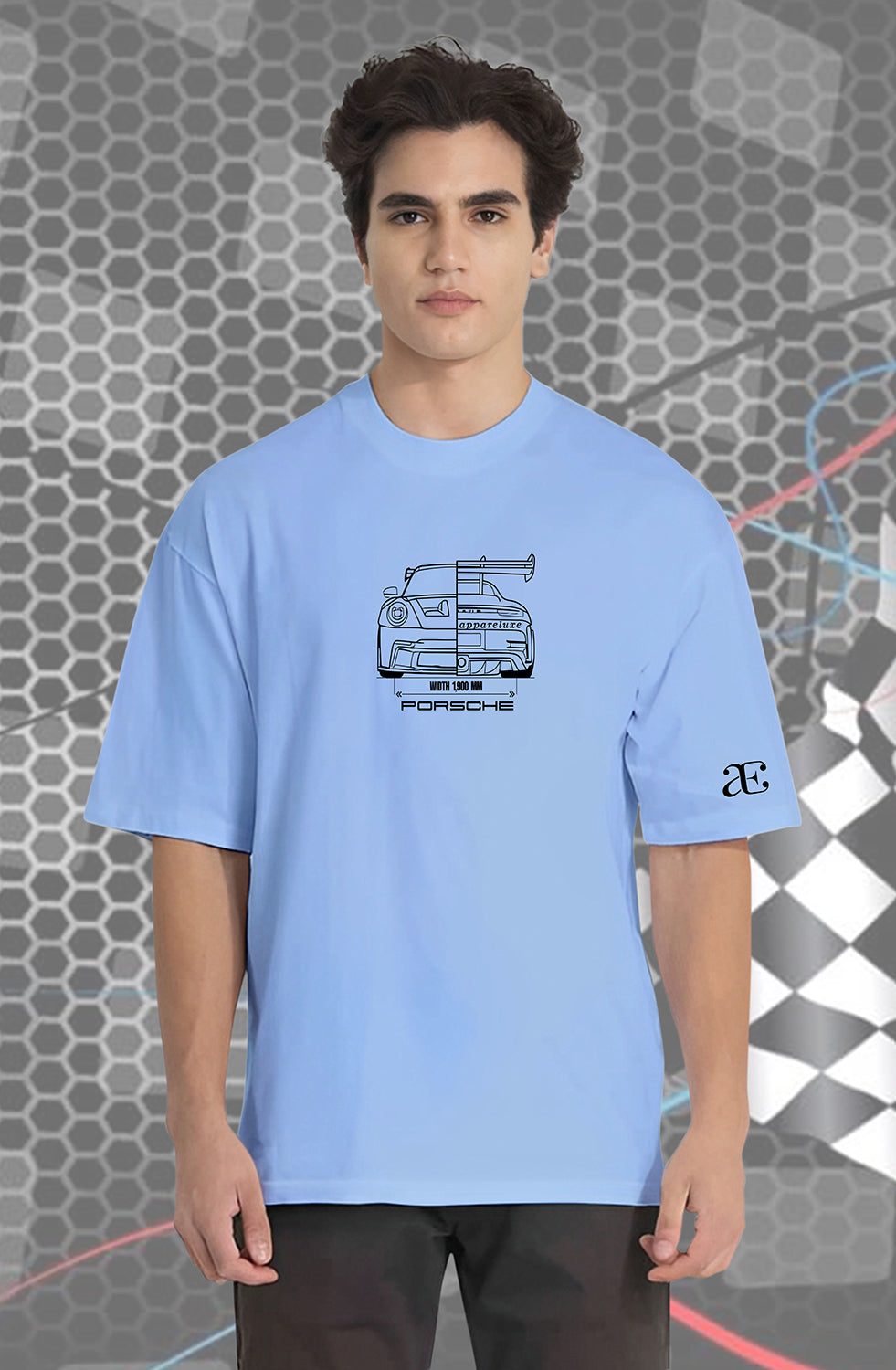 Organic Cotton Tshirt For Men |TOS-SKY BLUE-132