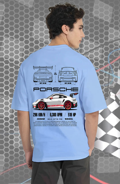 Organic Cotton Tshirt For Men |TOS-SKY BLUE-132