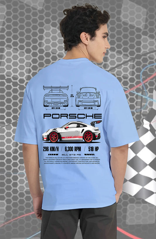 Organic Cotton Tshirt For Men |TOS-SKY BLUE-132