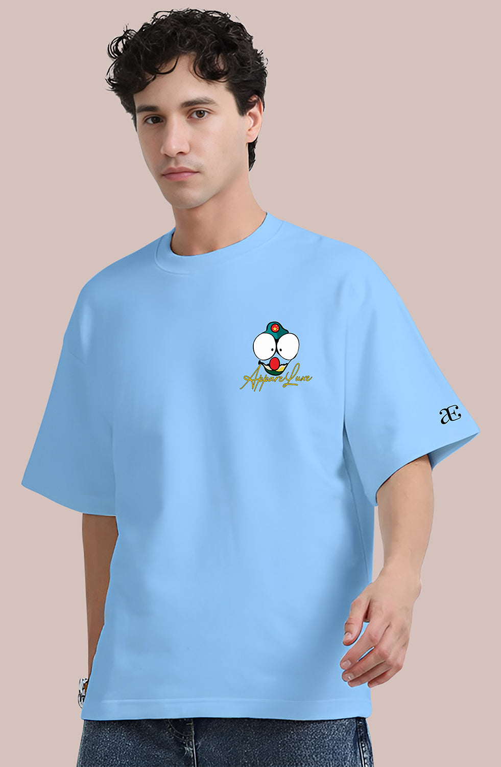 Organic Cotton Tshirt For Men |TOS-SKY BLUE-147