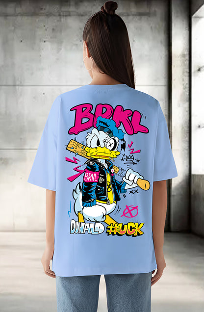 Organic Cotton Tshirt For Women |TOS-SKY BLUE-011