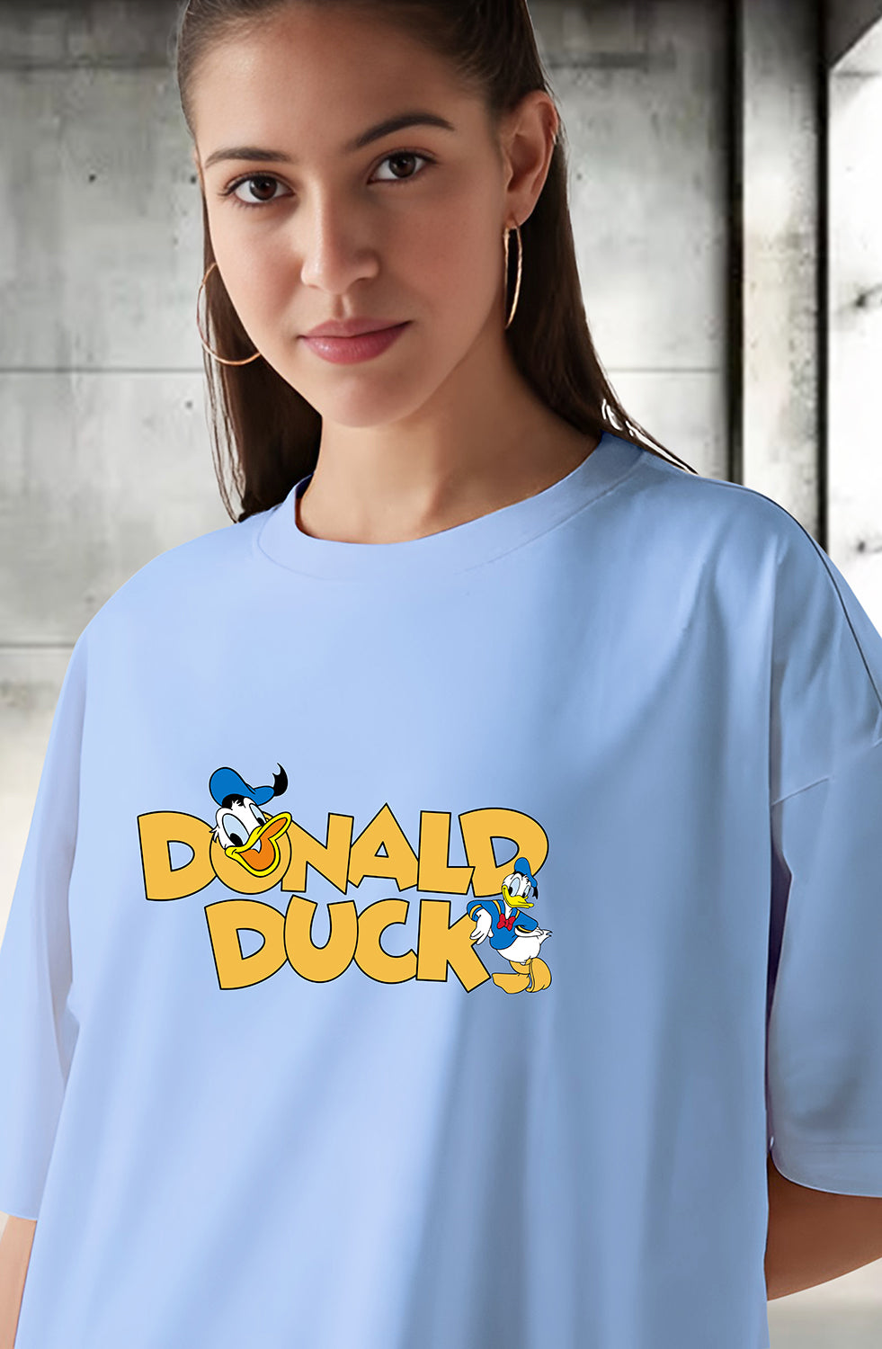 Organic Cotton Tshirt For Women |TOS-SKY BLUE-011