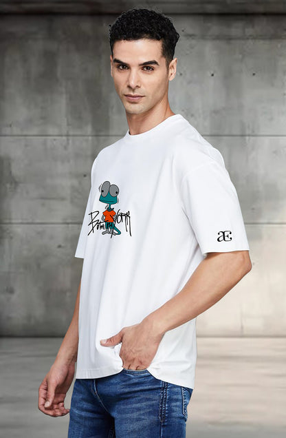 Organic Cotton Tshirt For Men |TOS-WHITE-043