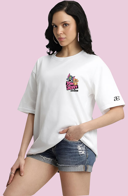 Organic Cotton Tshirt For Women |TOS-WHITE-065