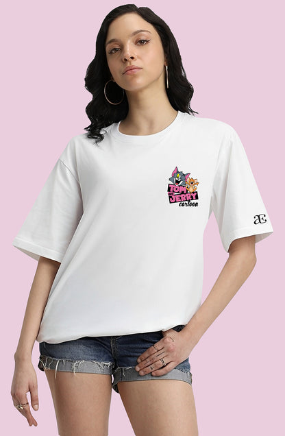 Organic Cotton Tshirt For Women |TOS-WHITE-065