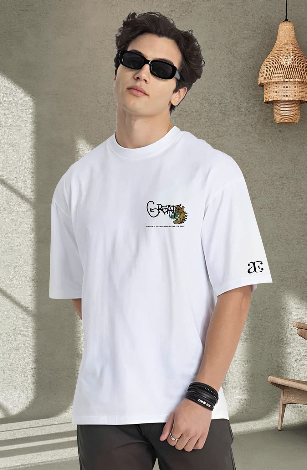 Organic Cotton Tshirt For Men |TOS-WHITE-127